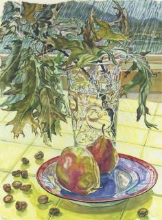 Janet Fish - Oak Leaves And Pears