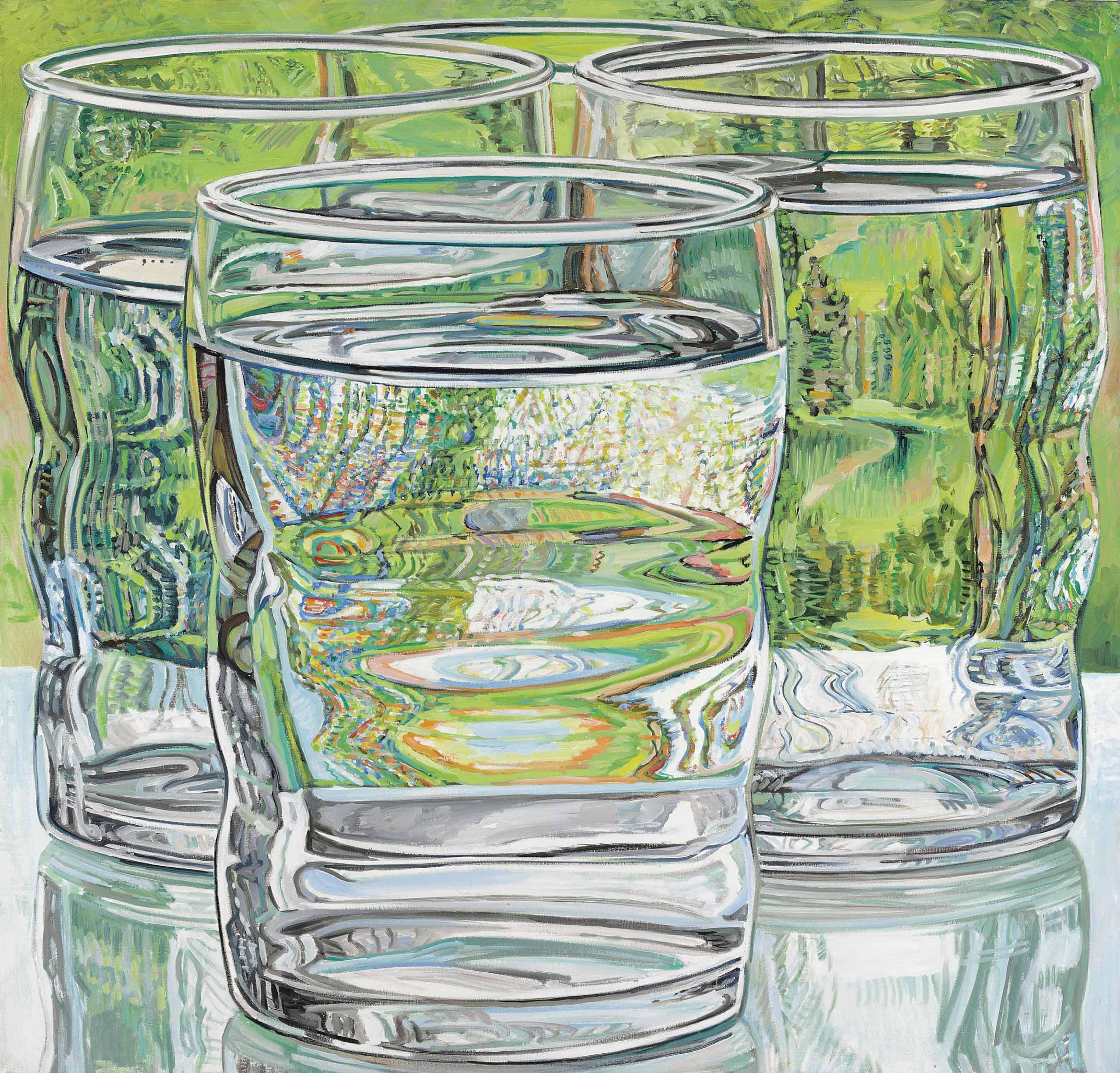 Janet Fish - Skowhegan Water Glasses