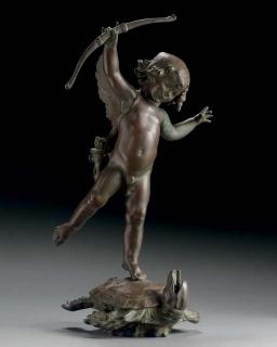 Janet Scudder - Cupid and Tortoise