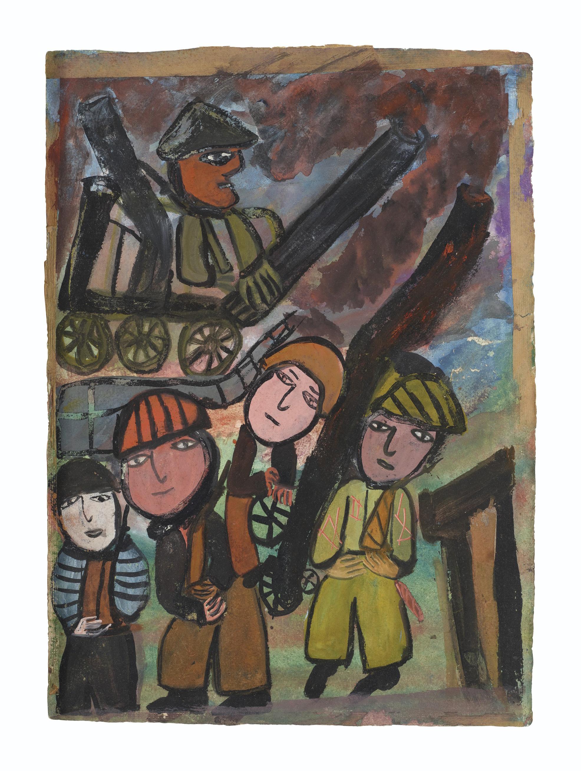 Janet Sobel - Untitled, 1941