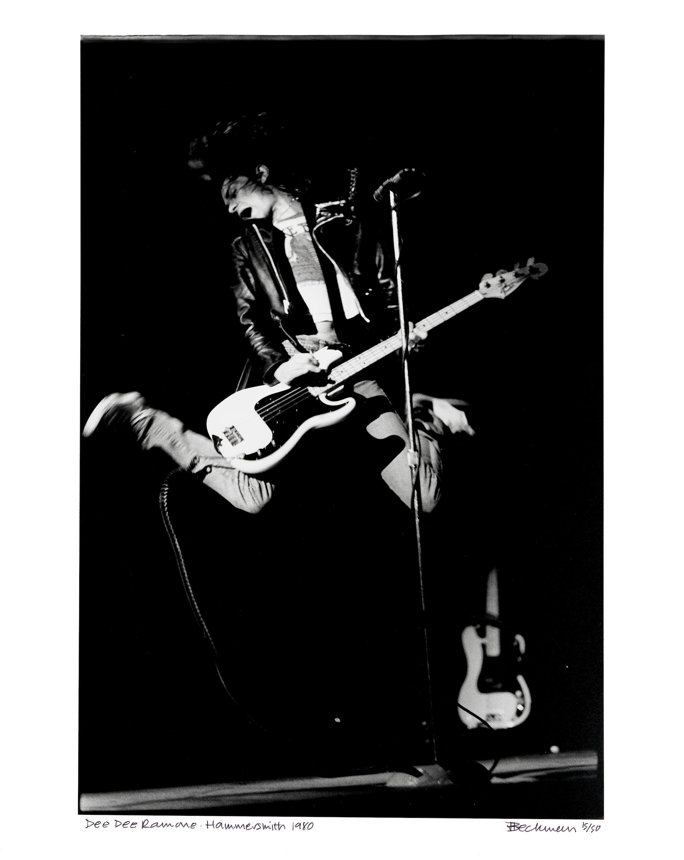 Janette Beckman - Dee Dee Ramone, Hammersmith, London, 1980