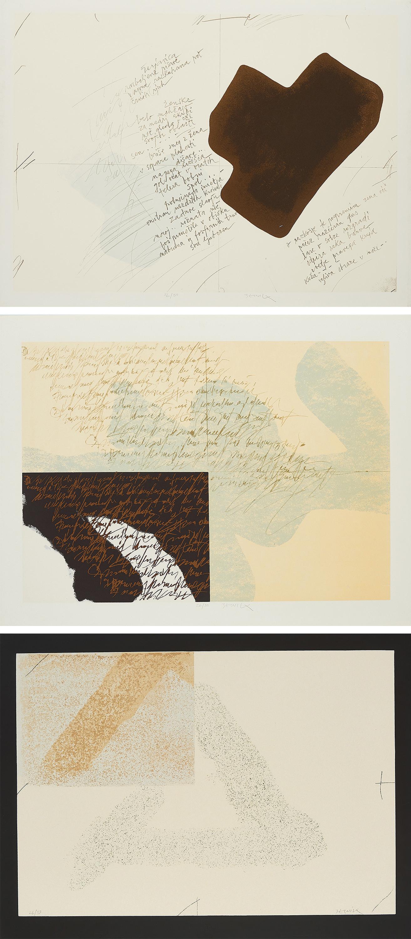 Janez Bernik - Bernik - 5 serigrafie.