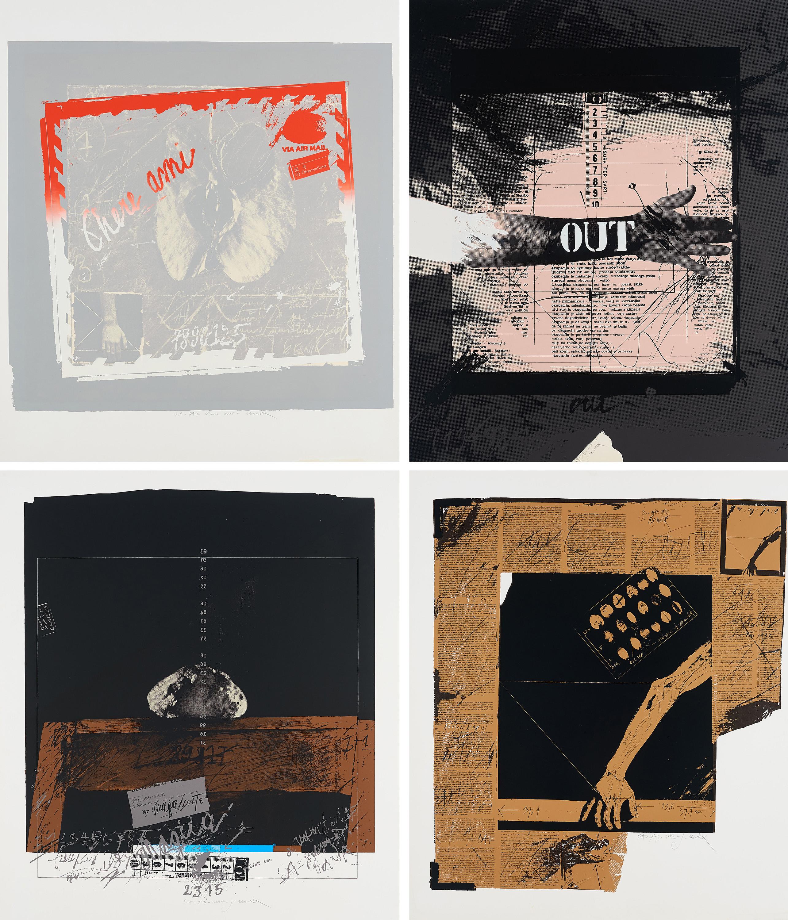 Janez Bernik - Konvolut von 6 Serigrafien.