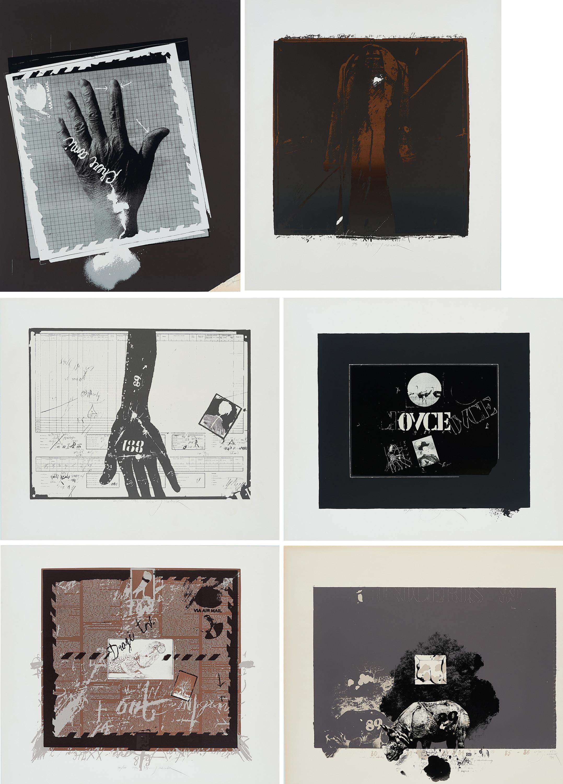 Janez Bernik - Konvolut von 6 Serigrafien.