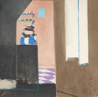 Janice Biala - Kitchen With Purple Floor