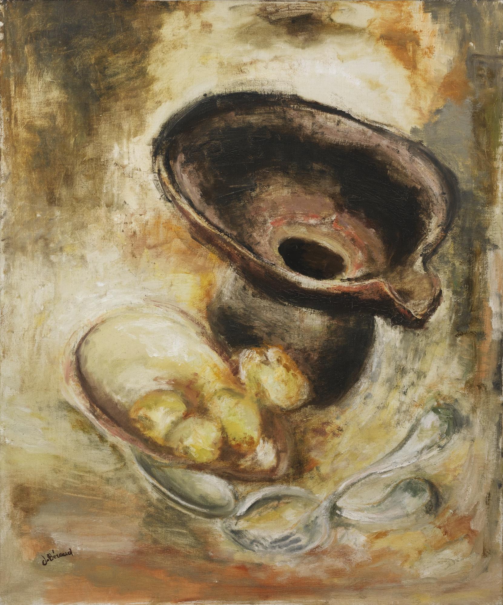 Janine Béraud Arland - Nature Morte Au Pot Noir