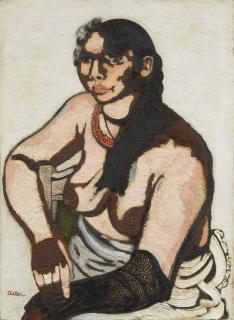 Jankel Adler - Halbakt