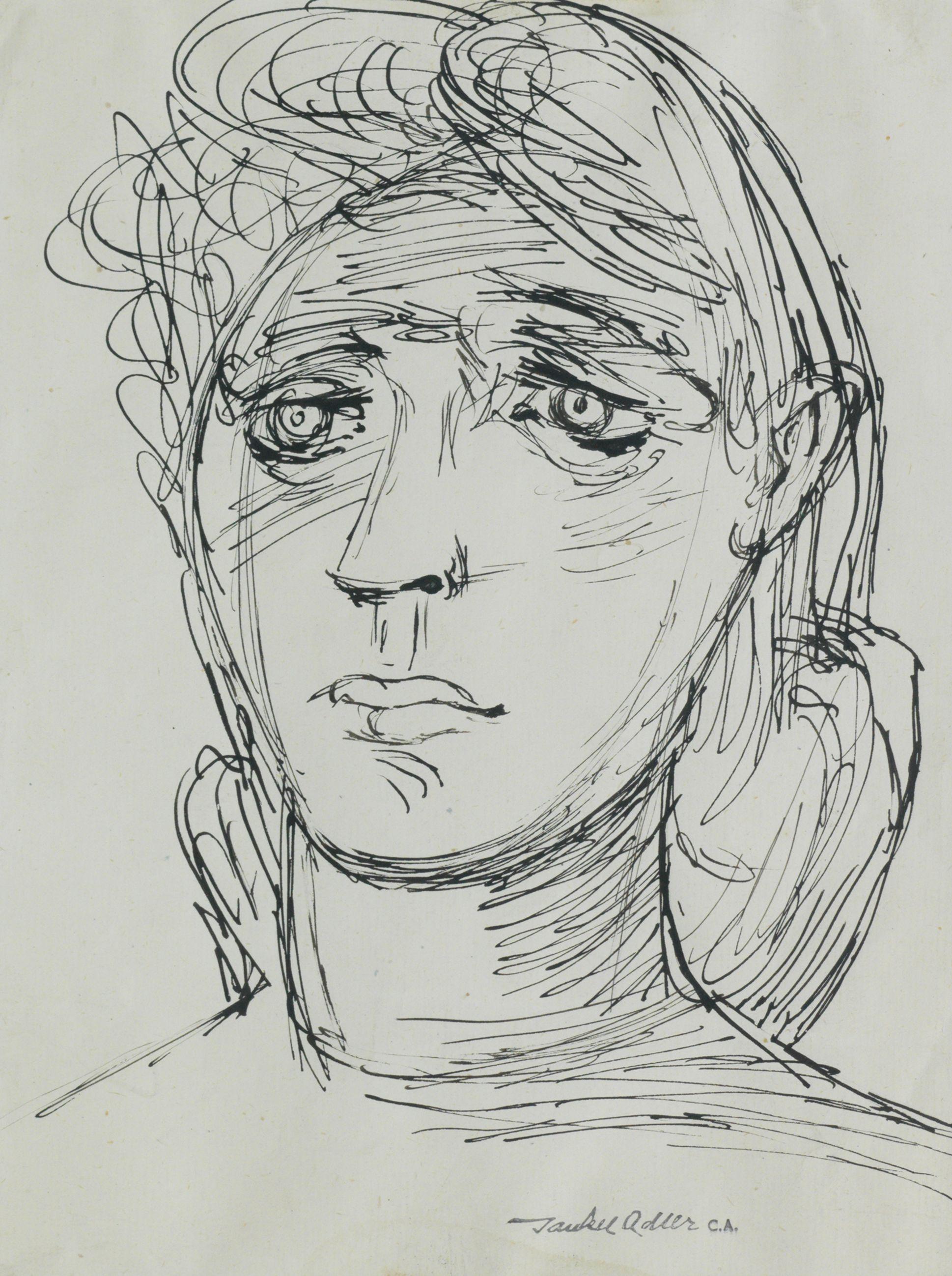 Jankel Adler - Head study
