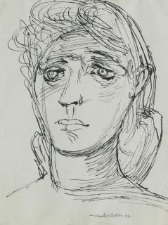 Jankel Adler - Head study