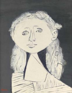 Jankel Adler - Portrait In White And Black