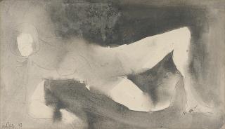 Jankel Adler - Reclining nude