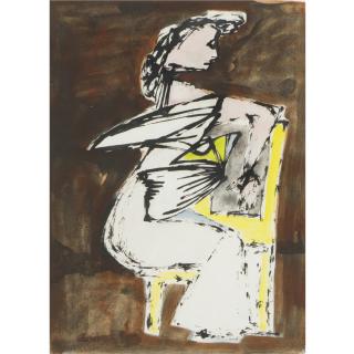 Jankel Adler - Seated Woman