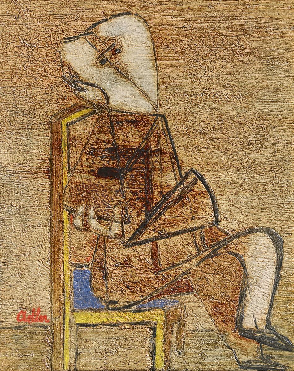 Jankel Adler - Sitzendes Mädchen