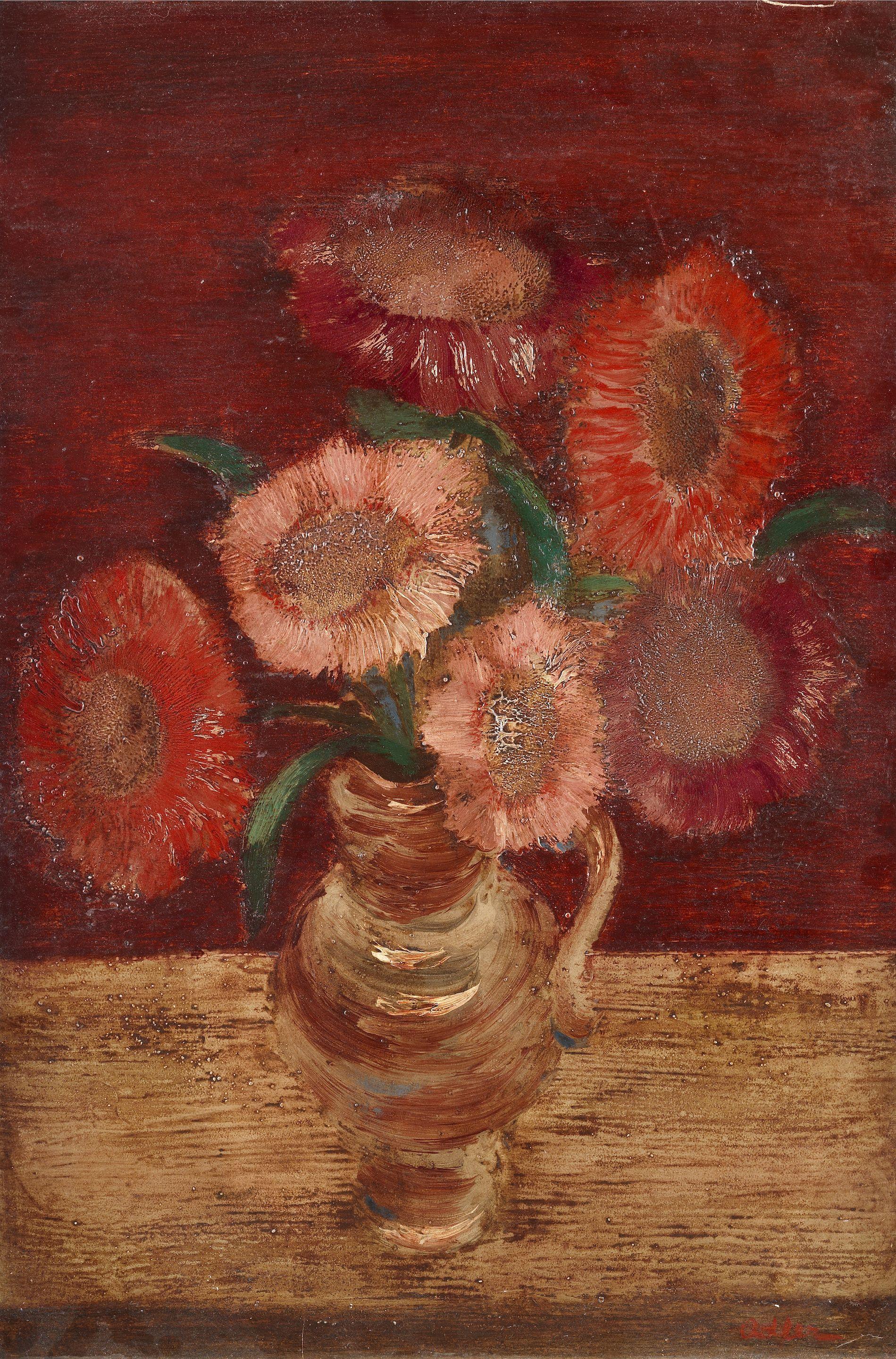 Jankel Adler - Still life of flowers
