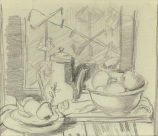 Jankel Adler - Still life with coffee pot