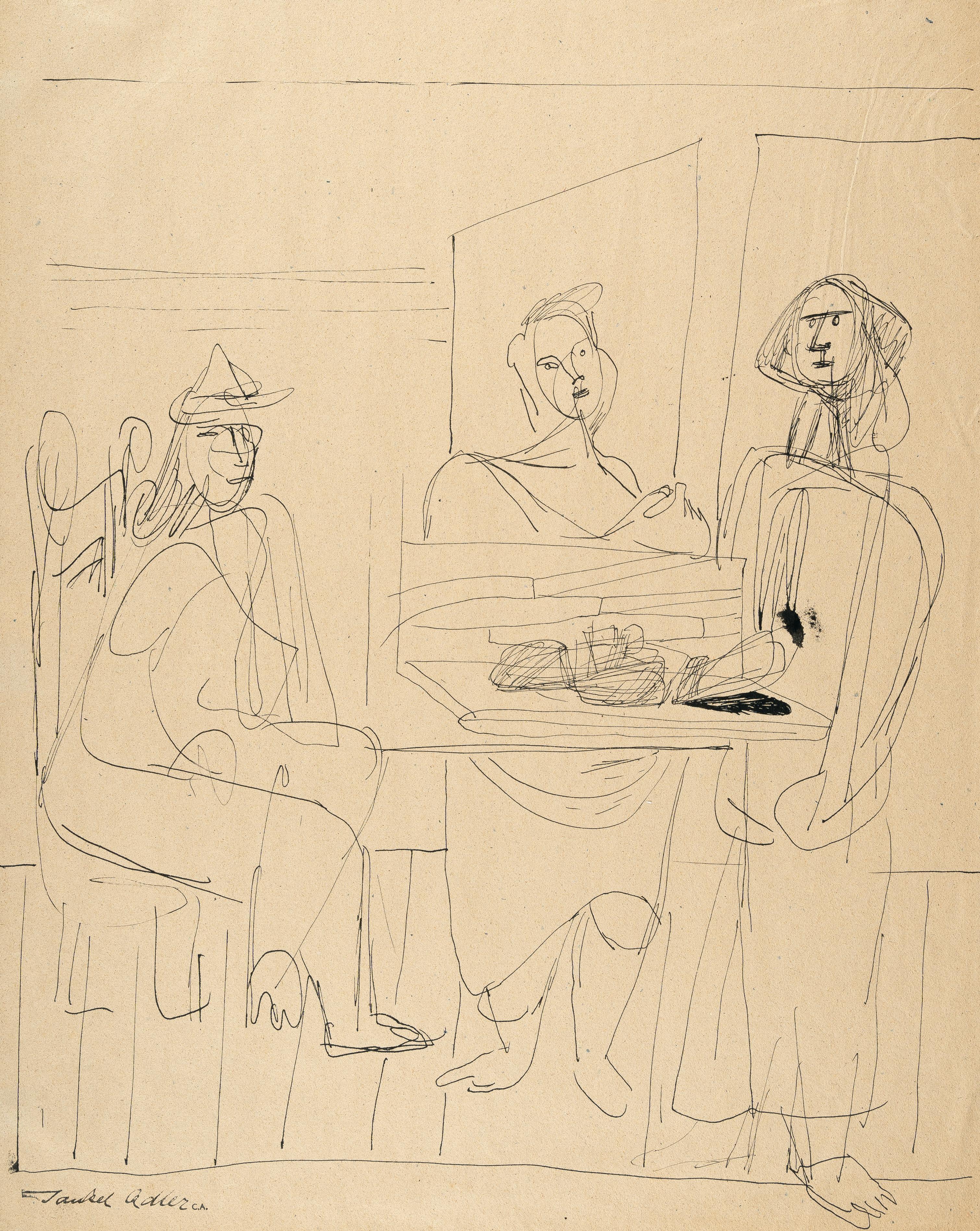 Jankel Adler - Theaterszene