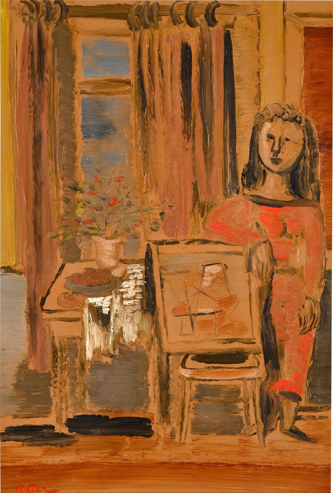 Jankel Adler - Woman In Atelier