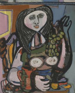 Jankel Adler - Woman with Grapes