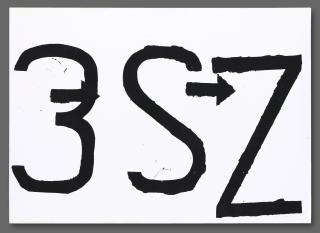 Jannis Kounellis - Senza Titolosigned, Ink On Paper.