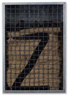 Jannis Kounellis - Untitled (Sack with Z)