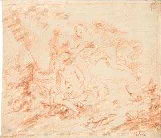 Januarius Zick - Abraham opfert Isaak.