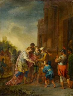 Januarius Zick - Belisar löst die Fesseln von Justinian und Tiberius