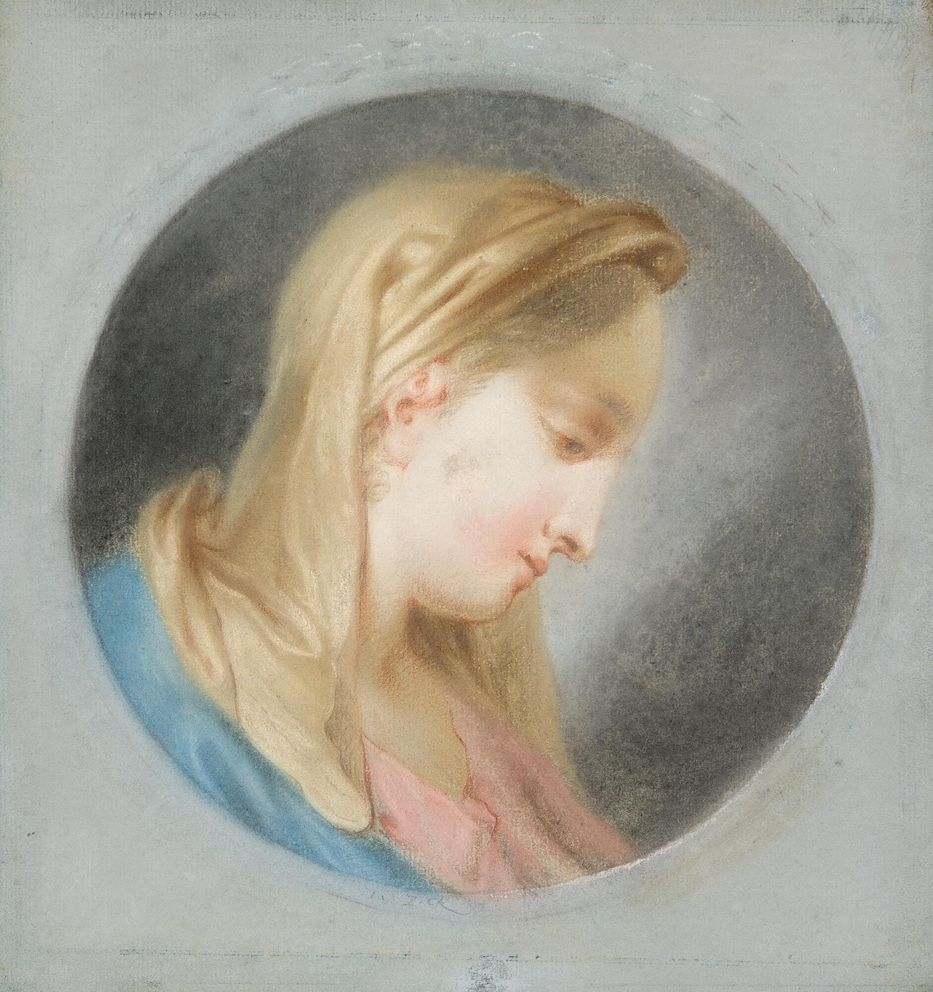 Januarius Zick - Madonnenkopf.