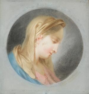 Januarius Zick - Madonnenkopf.