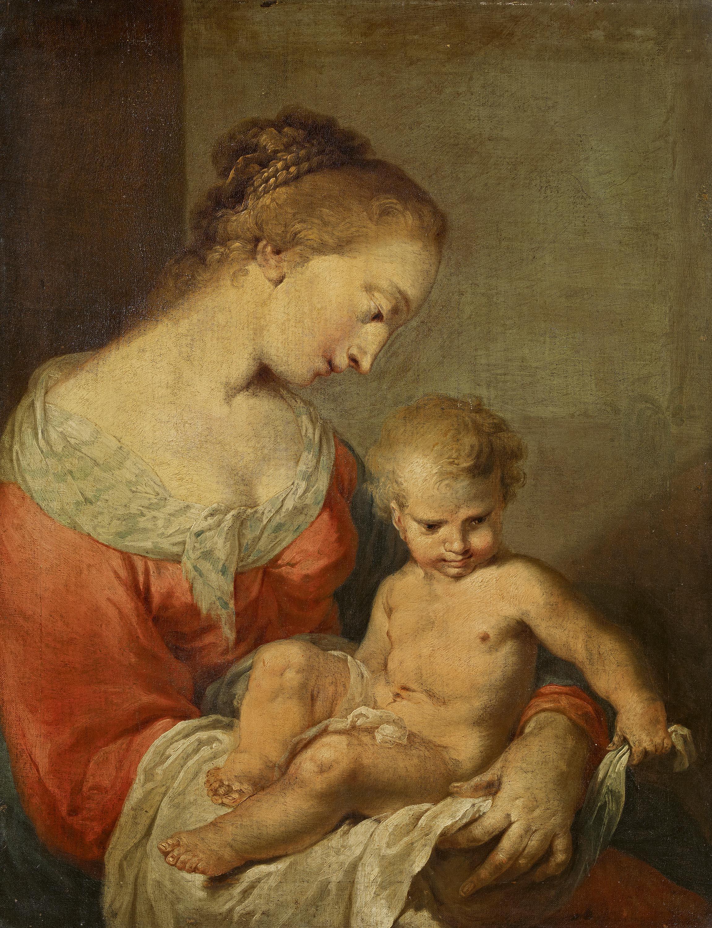 Januarius Zick - Maria mit dem Kind.