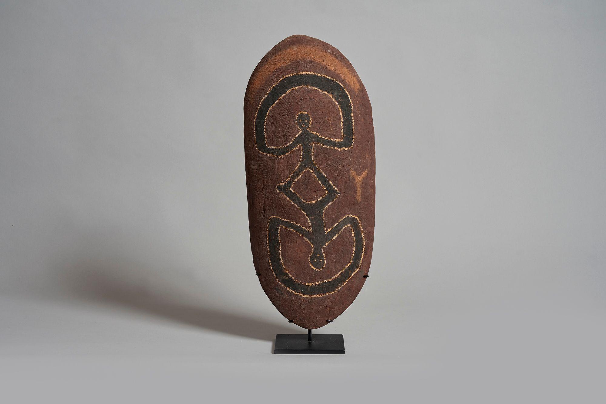 Jarinyanu David Downs - Untitled (Walmatjari Warriors) length: 65.0cm (25 9/16in).