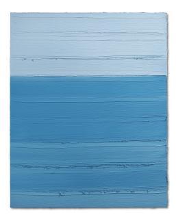 Jason Martin - Untitled (Zurich Blue/ Titanium White)