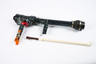 Jason Rhoades - A.B.S. Gun with Pom Fritz Choke and Aqua Net.