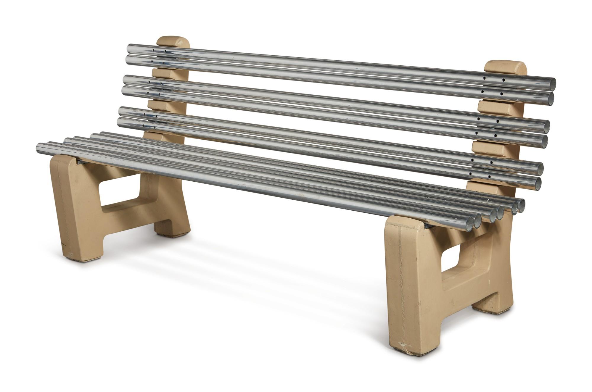 Jason Rhoades - Recession Era Perfect World Park Bench