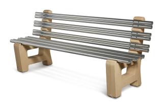 Jason Rhoades - Recession Era Perfect World Park Bench