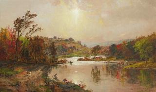 Jasper Francis Cropsey - An October Morning