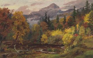Jasper Francis Cropsey - Autumn Foliage in the White Mountains (Mount Chocorua)