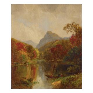 Jasper Francis Cropsey - Autumn Landscape (Lake George)