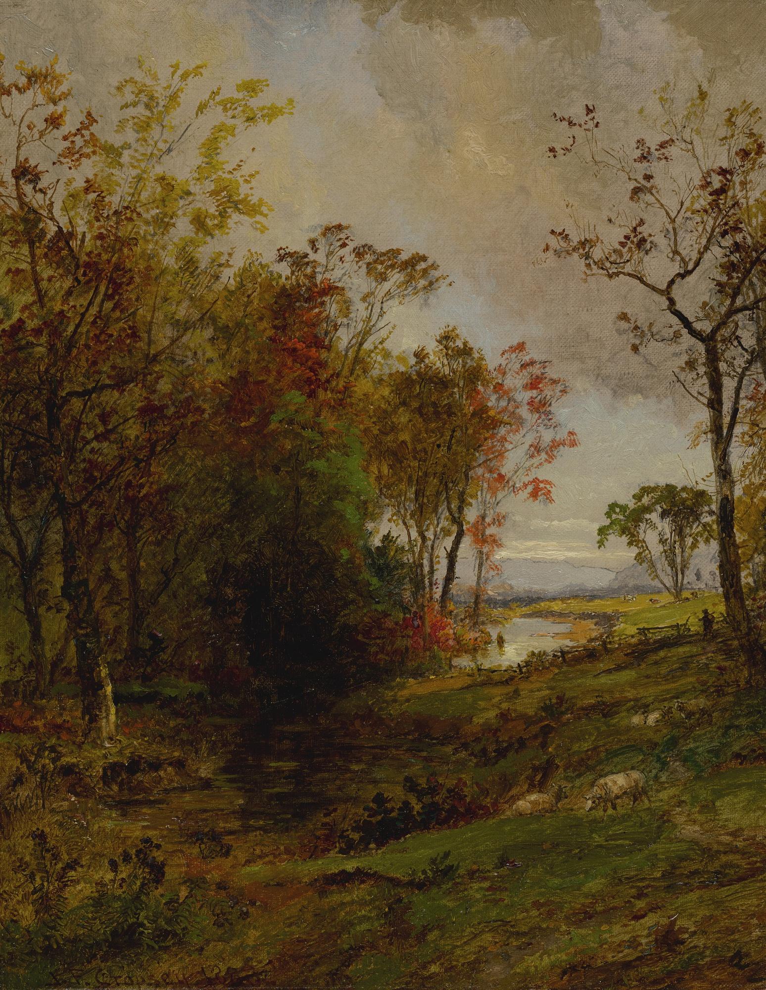 Jasper Francis Cropsey - Hudson Valley Landscape