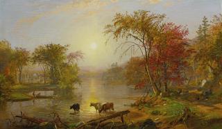 Jasper Francis Cropsey - Indian Summer On The Susquehanna
