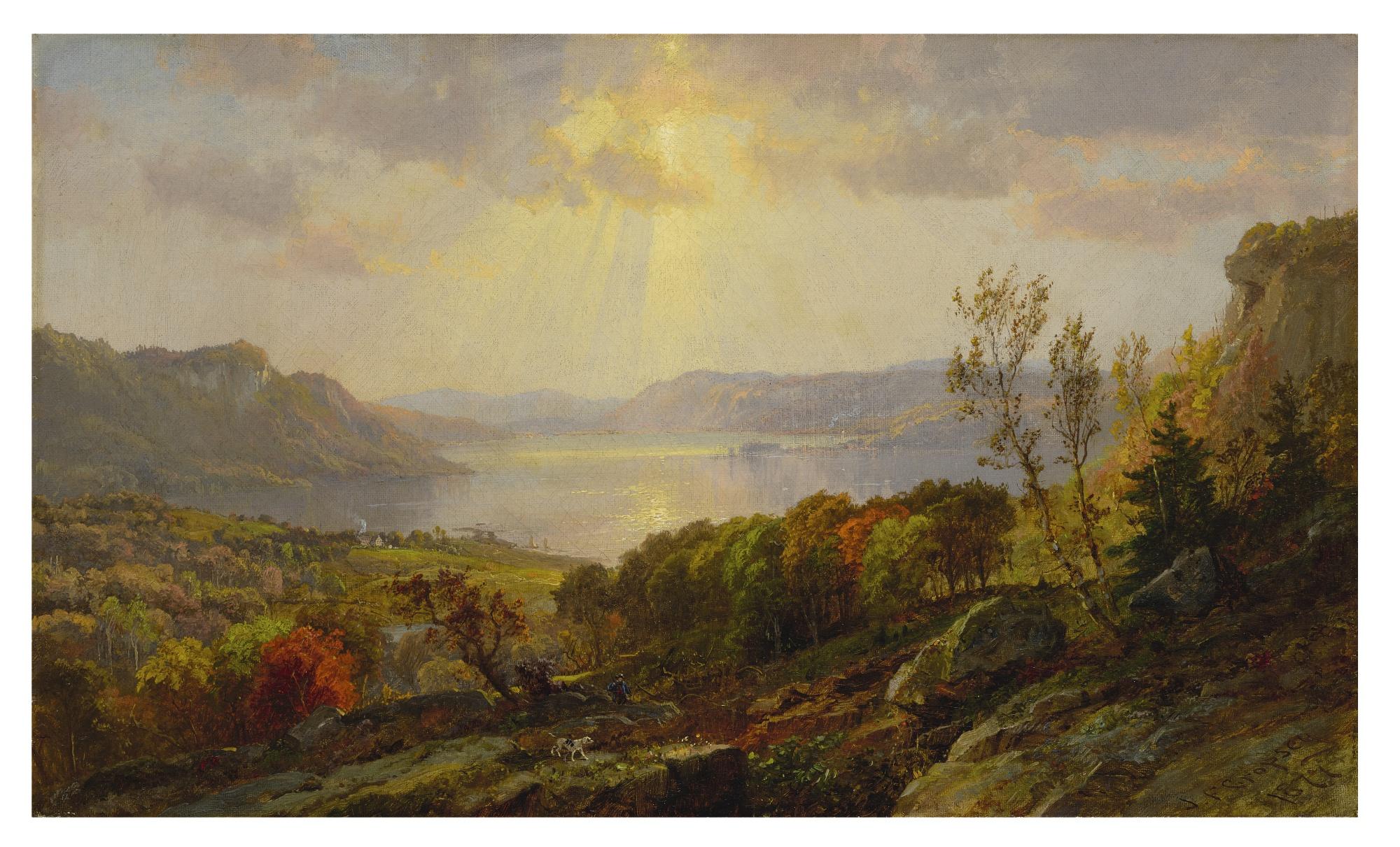 Jasper Francis Cropsey - On The Hudson Near West Point