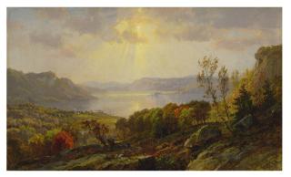 Jasper Francis Cropsey - On The Hudson Near West Point