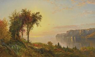 Jasper Francis Cropsey - The Hudson (Scene On The Hudson; On The Hudson)