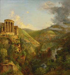 Jasper Francis Cropsey - The Temple Of The Sibyl, Tivoli