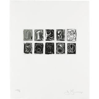 Jasper Johns - 0-9 (Ulae 155)