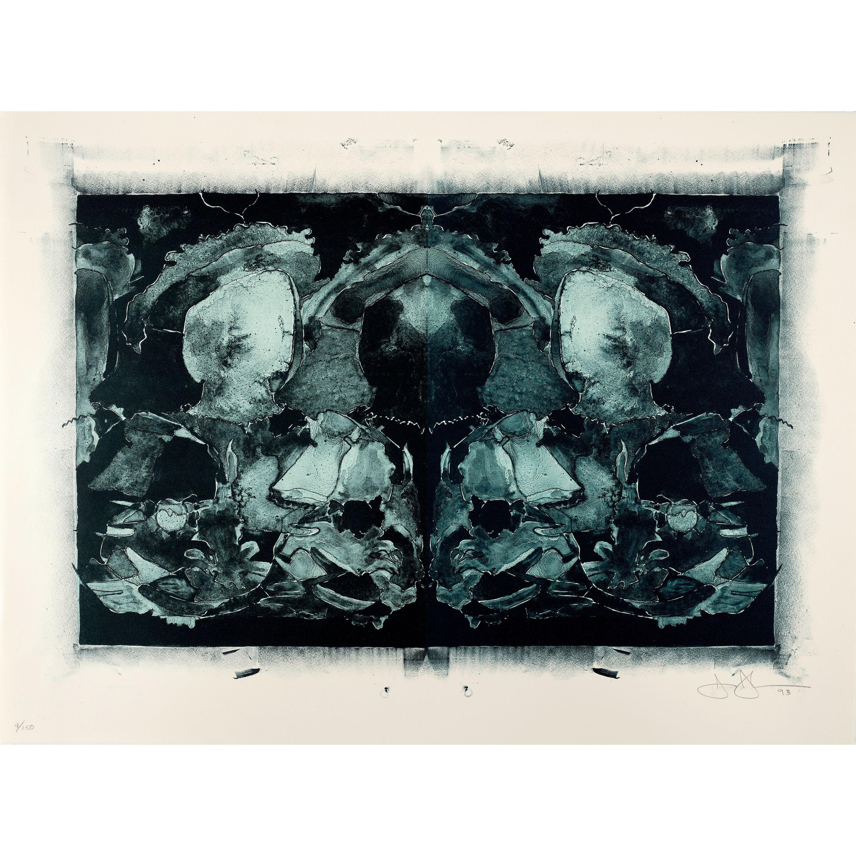 Jasper Johns - After Holbein, from Associated Artists Against Torture