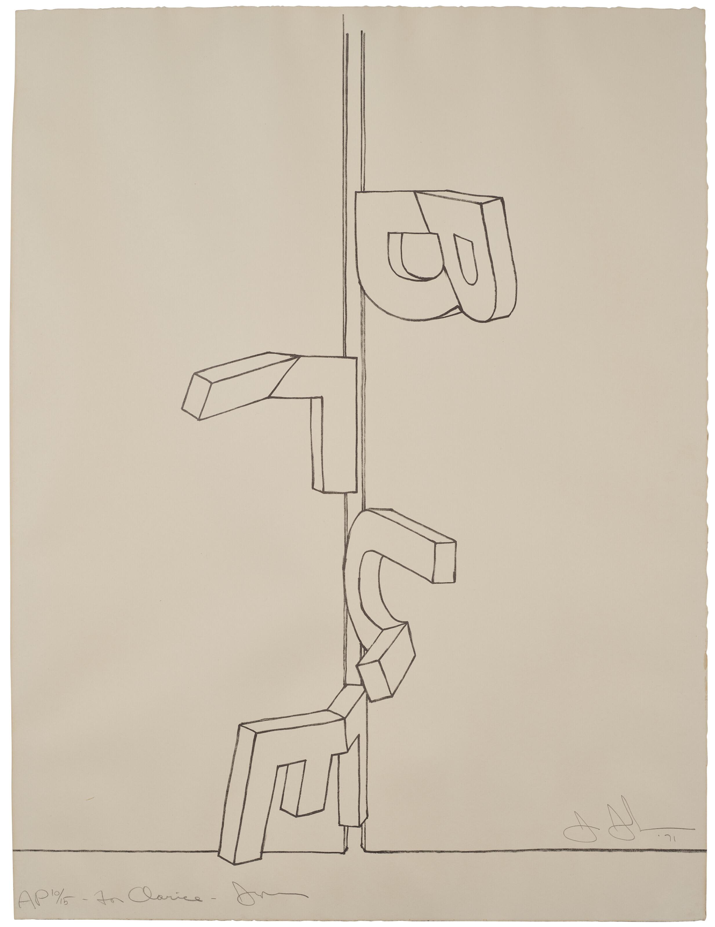 Jasper Johns - Bent \