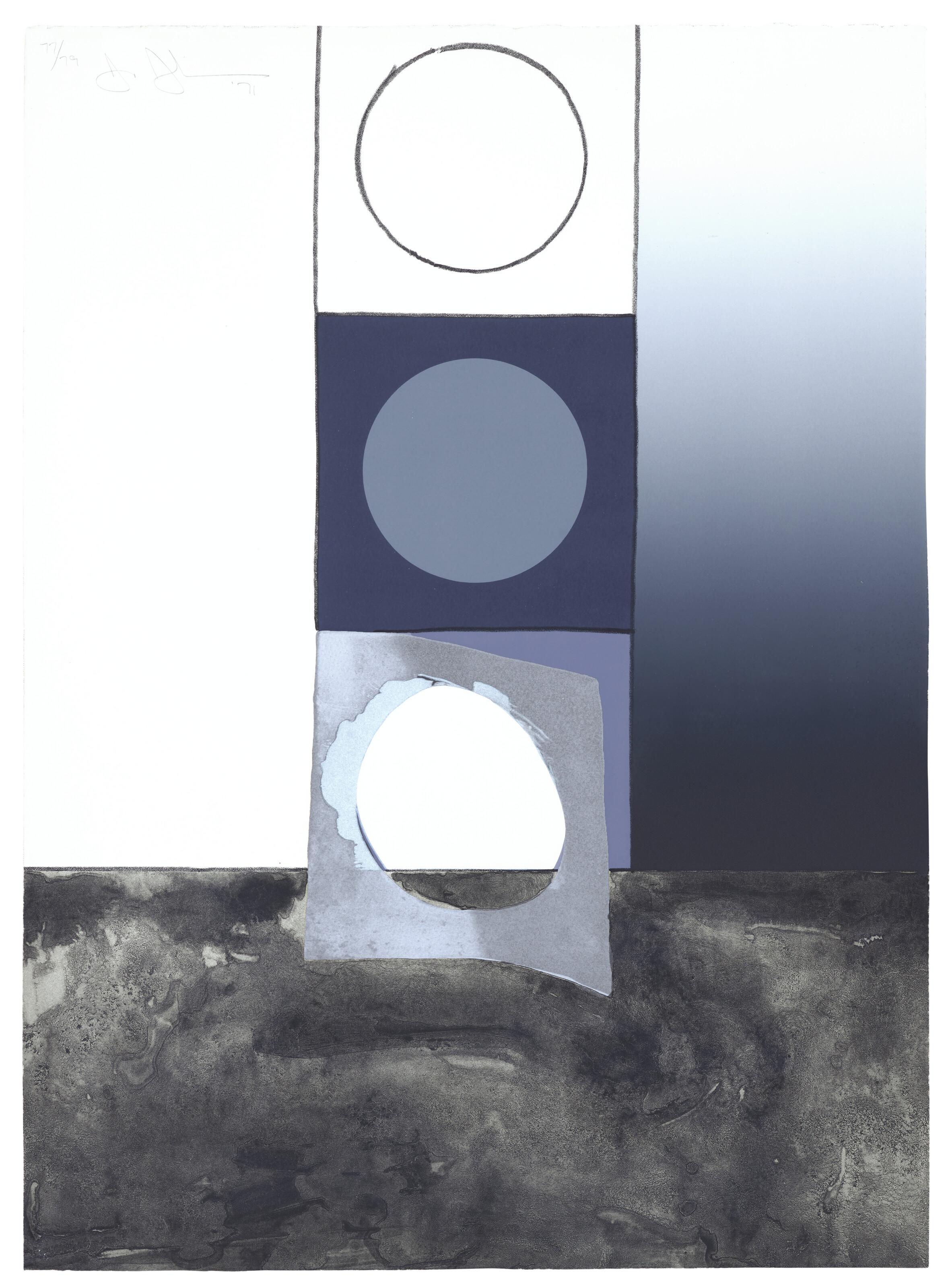 Jasper Johns - Bent Stencil, from Fragment - According to What