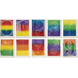 Jasper Johns - Color Numeral Series (Ulae 59-68)
