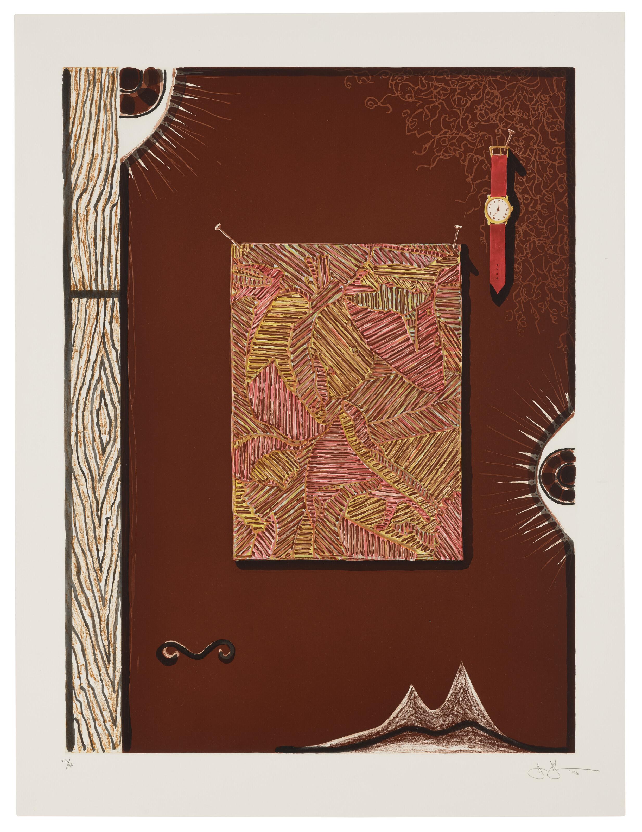 Jasper Johns - Face with Watch