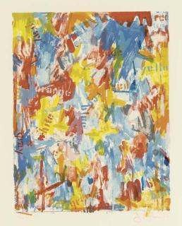 Jasper Johns - False Start I (ULAE 9)